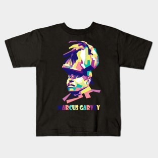 Marcus Garvey  wpap Kids T-Shirt